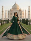 KB 3308 Faux Georgette Gown With Dupatta Wholesale Suppliers In India